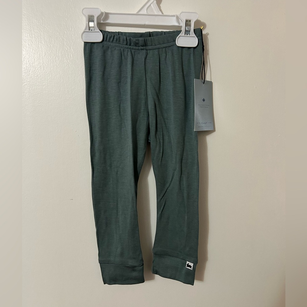 Kids Green Gender Free Leggings